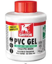 Colle PVC Gel  - Eau potable Pression et évacuation