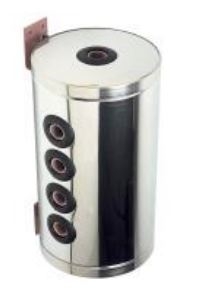 Bouteille de mélange murale jacquette inox