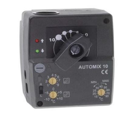 Régulation AUTOMIX 10 sur température extérieure, action sur vanne, modèle compa