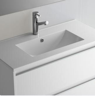 Vasque IBERIA en porcelaine blanche Prodondeur 450mm