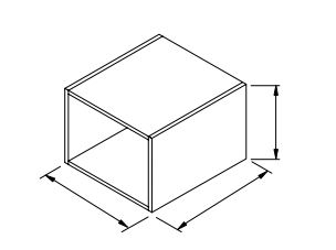 Cube décoratif coquette 2 niches Alliance