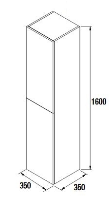 Colonne ALLIANCE 1600 2 portes