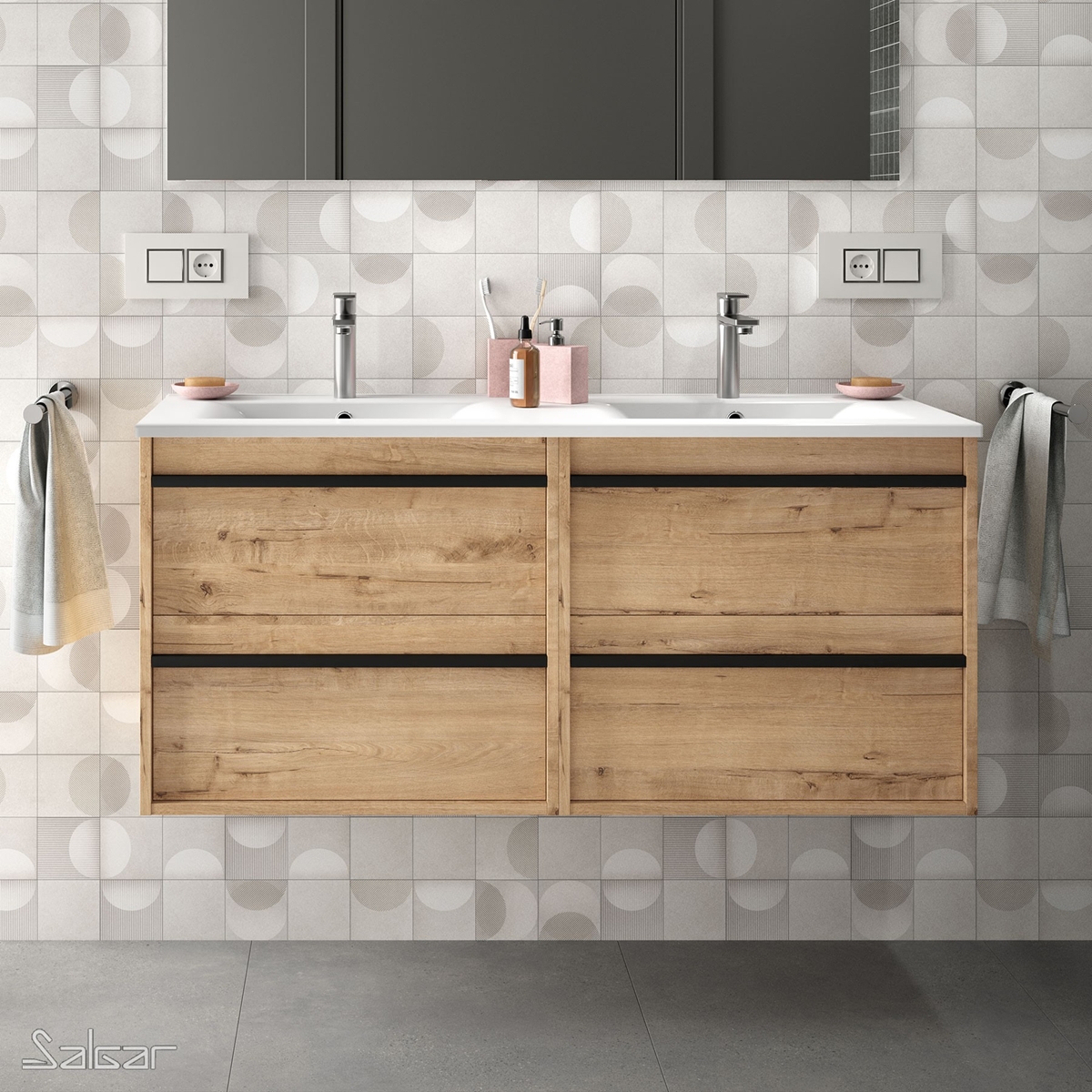 ATTILA Meuble double sans miroir