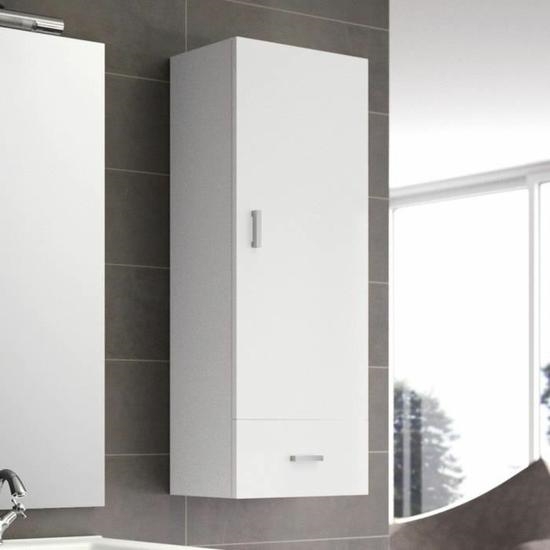 Amoire de toilette OPTIMO MOTRIL Blanc 1 porte