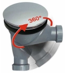 Bonde de douche Ø90mm orientable 360°