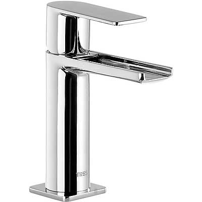 Mitigeur lavabo avec cascade ouverte LOFT H154mm