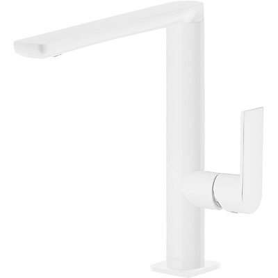 Mitigeur lavabo LOFT COLOR Blanc Mat avec aérateur H235mm