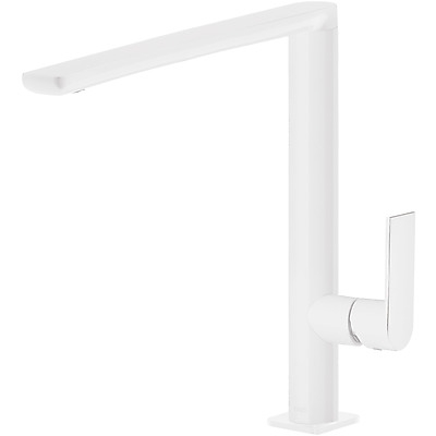 Mitigeur lavabo LOFT COLOR blanc mat avec aérateur H302mm