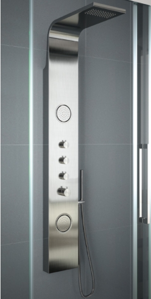 Colonne de douche thermostatique Hydro DECO inox chrome