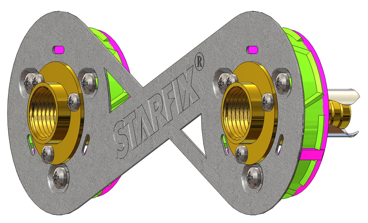 Starfix à sertir modèle droit
