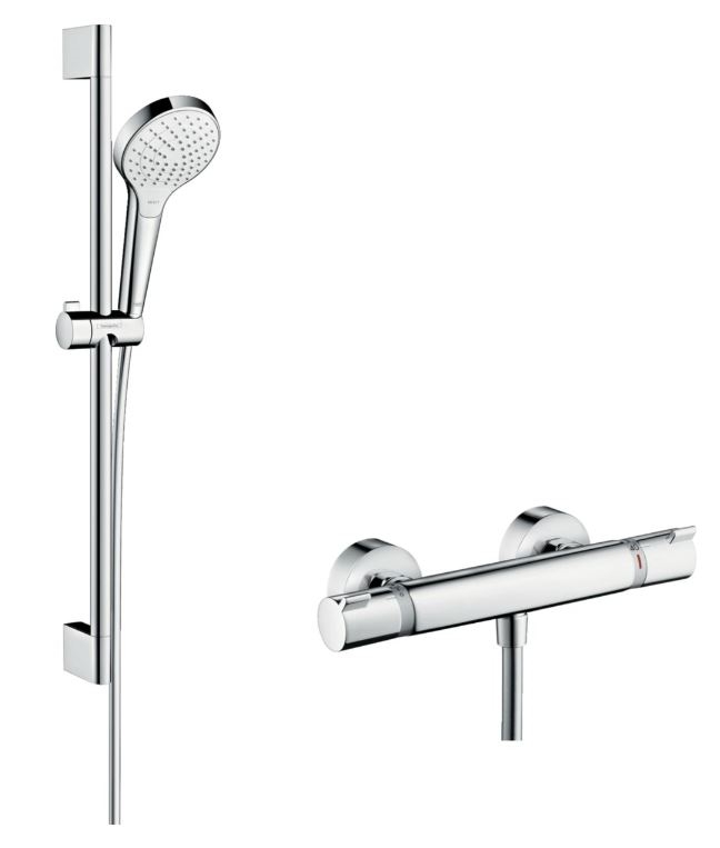 Set de douche + Mitigeur thermostatique COMBI CROMA