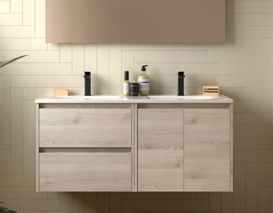 NOJA 1200 Vasque avec 2 portes et 2 tiroirs