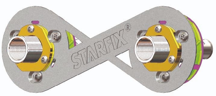 STARFIX Double droit réglable
