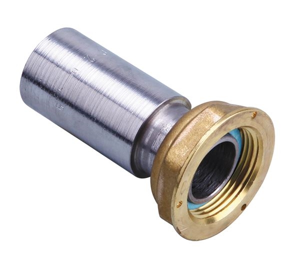 Raccord gaz acier pour compteur