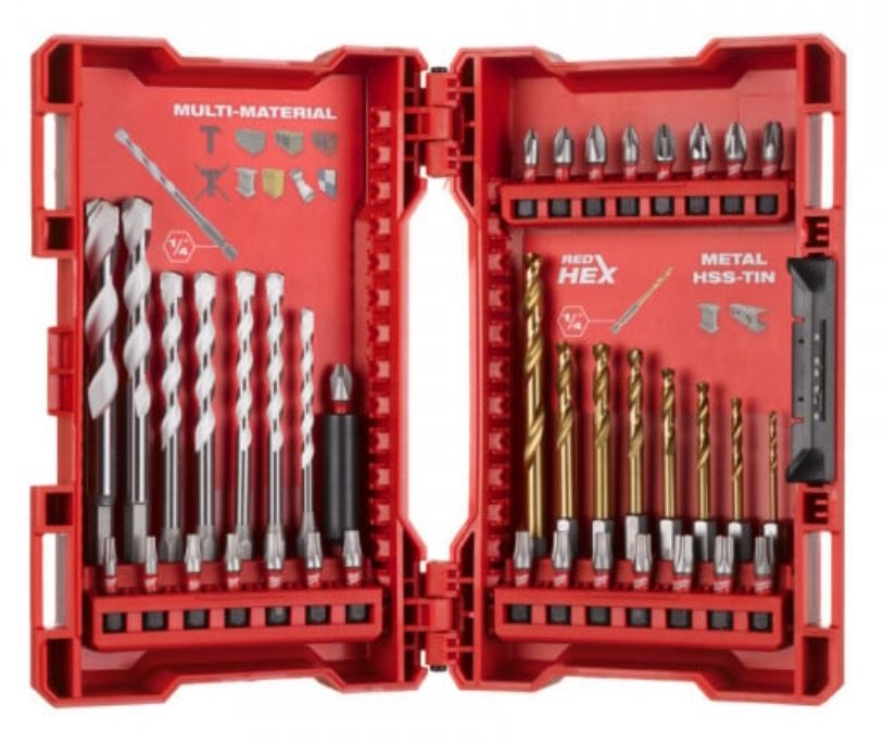 Coffret 39pces Embouts - Forêts Multi + Red Hex