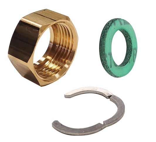 Raccord écrou tournant pour tube onduleux inox Ø16mm